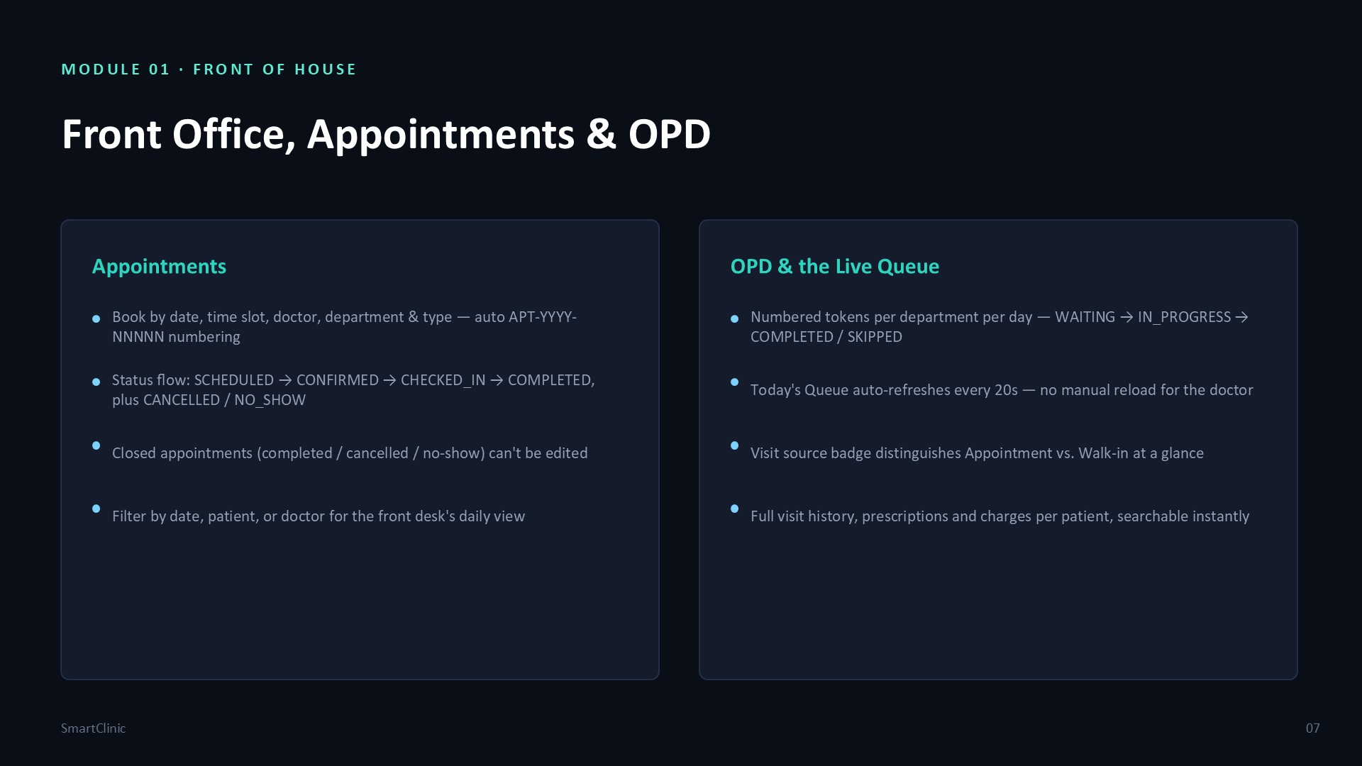SmartClinic — Pharmacy Dispensing